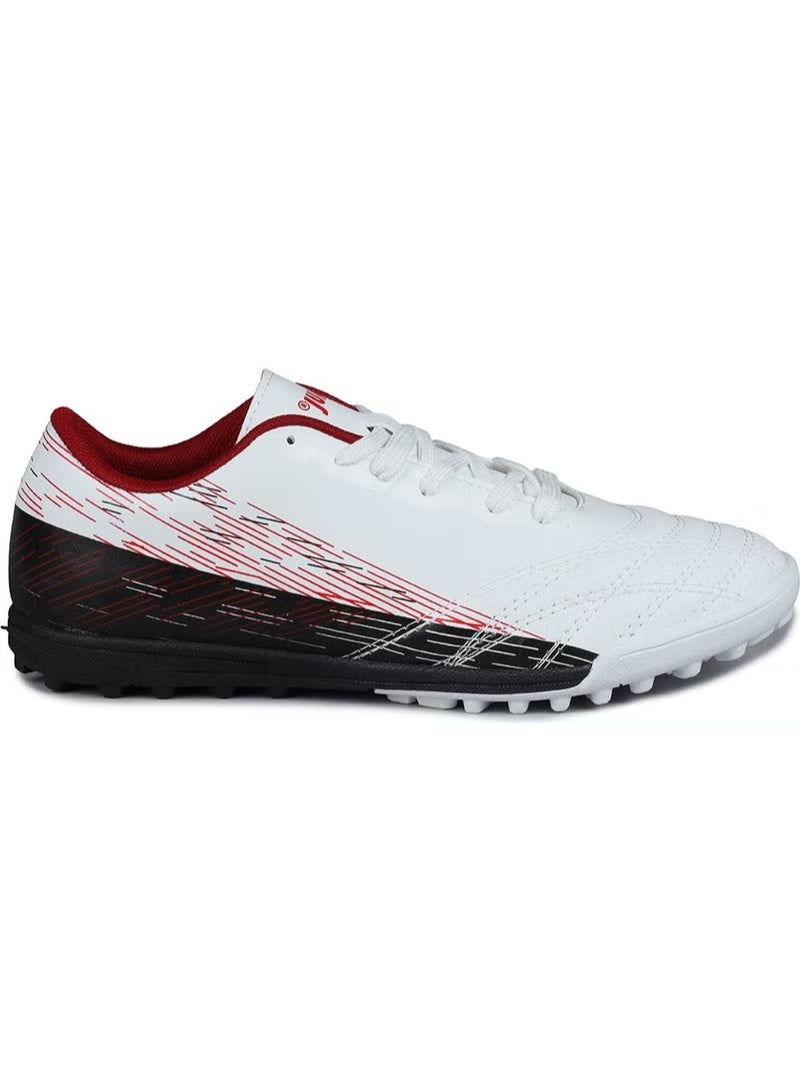 Jump 28004 White - Black Astroturf Football Boots - Image 1